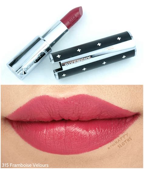 givenchy le rouge 315 swatches|givenchy le rouge review.